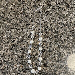 Liz Claiborne Silver and clear Necklace